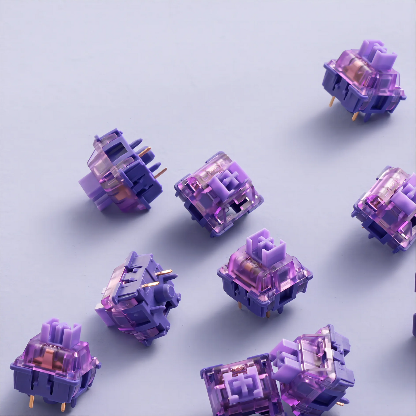 Akko V3 Pro Lavender Purple Switches 5 Pin 40gf Tactile Switch Compatible with MX Mechanical Keyboard (45 pcs)