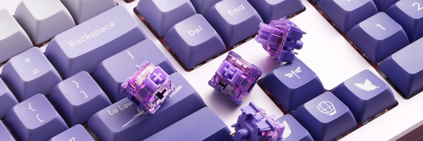 Akko V3 Pro Lavender Purple Switches 5 Pin 40gf Tactile Switch Compatible with MX Mechanical Keyboard (45 pcs)