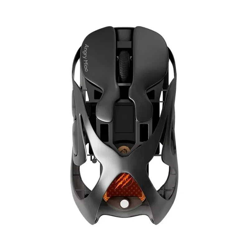 Angry Miao Infinity Gaming Wireless Mouse Hot-Swappable Metal Ultralight Hollow PAW3950 Dual 8K Wired Tri-Mode